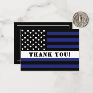 Custom Thin White Line USA Flag EMS EMT Card