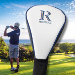 Custom Three Layered Monogram with First Name  Golf Head Cover<br><div class="desc">UNIQUE LAYERING OF THE MONOGRAM -- look closely and you will see three colours, which gives it the feeling of depth. Personalised additionally with the first name. Special idea for a gift or you might just enjoy for yourself! If you have any design questions or a special request, please send...</div>