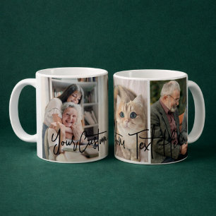 Custom Three Photo Collage Mug