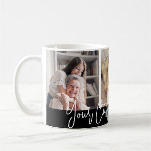 Custom Three Photo Collage Mug for grandparents 
