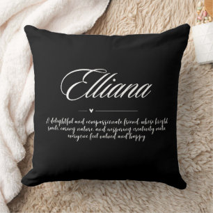 Custom Throw Pillow – Personalised with Guest Name