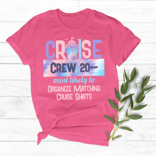 Custom Tie Dye Most Likely To Funny Cruise 2024 T-Shirt