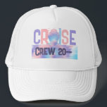 Custom Tie Dye Pink and Purple Personalised Trucker Hat<br><div class="desc">Set sail in style with our Custom Tie Dye Pink and Purple Personalised Trucker Hat! Whether you're gearing up for a Caribbean cruise, planning a girls' trip, or celebrating a bachelorette bash on the high seas, this trendy hat adds a splash of fun to any group gathering. Featuring a vibrant...</div>