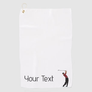 Custom Tiger Woods Logo Golf Club Towel