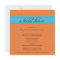 custom Timeless Bridal Shower Invite (orange/blue)
