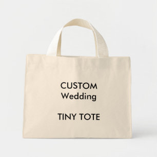 Custom "Tiny" Small Tote Bag (NATURAL Colour)
