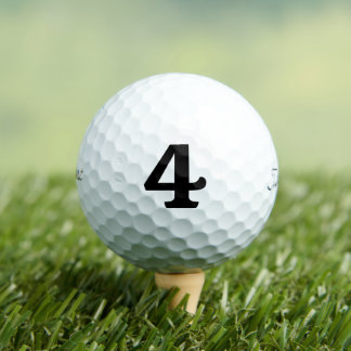 Custom Titleist Golf Balls - Personalised Number 4