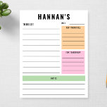 Custom To Do List Personalised Daily Planner To Do Notepad<br><div class="desc">Custom To Do List Personalised Daily Planner To Do Notepad</div>