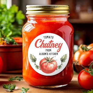 Custom Tomato Chutney Canning label