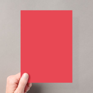 Custom Tomato Red Acrylic Invitation