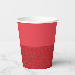 Custom Tomato Red Bottom-Texture Cup