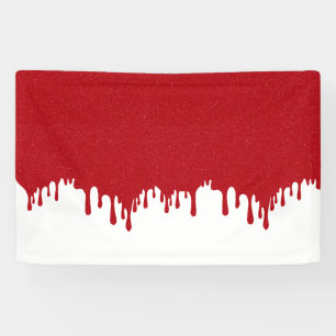 Custom Tomato Red Drip Gloss Banner