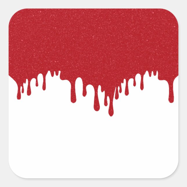 Custom Tomato Red Drip Stickers – Editable Design (Front)