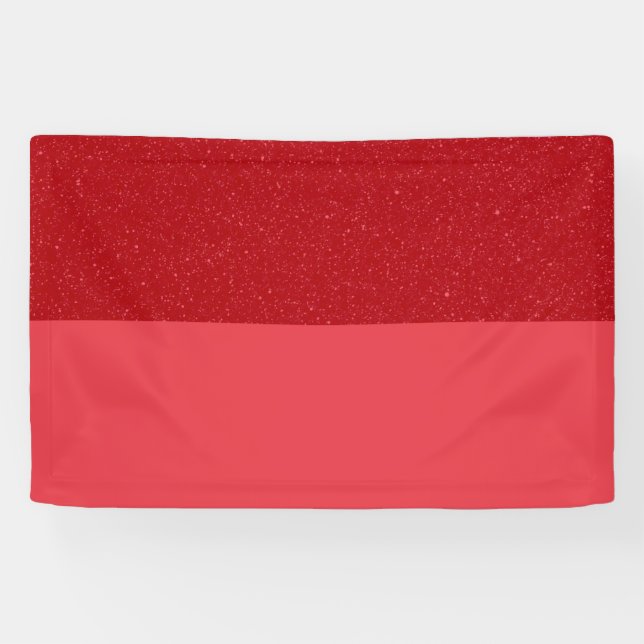Custom Tomato Red Dual-Tone Noise Banner (Horizontal)
