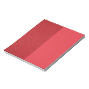 Custom Tomato Red Duo Notepad – Clean + Textured
