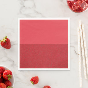 Custom Tomato Red Horizontal Split Paper Napkins