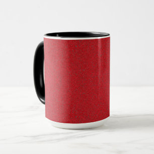Custom Tomato Red Noise-Effect Ceramic Mug