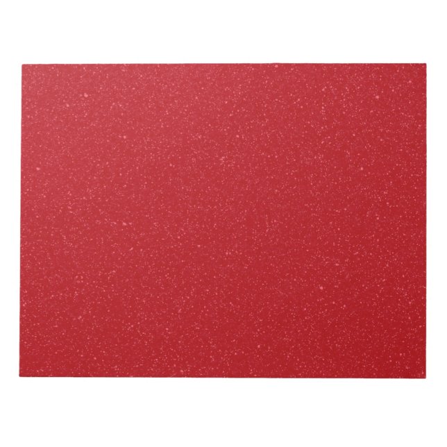 Custom Tomato Red Noise Notepad (Front)