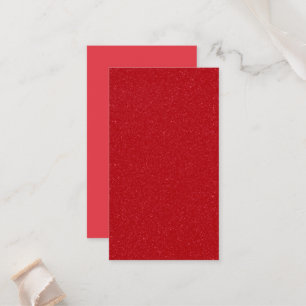 Custom Tomato Red Noise Texture Flat Place Card