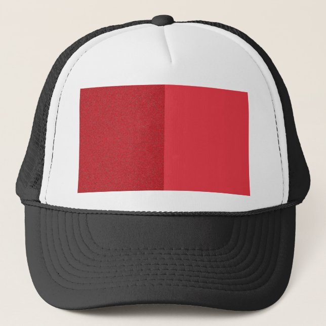 Custom Tomato Red Noise Trucker Hat (Front)