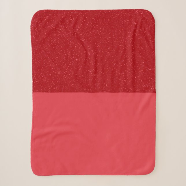 Custom Tomato Red Sherpa Blanket (Front)
