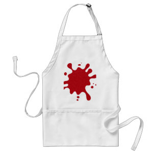 Custom Tomato Red Splatter Apron