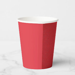 Custom Tomato Red Split-Design Paper Cup