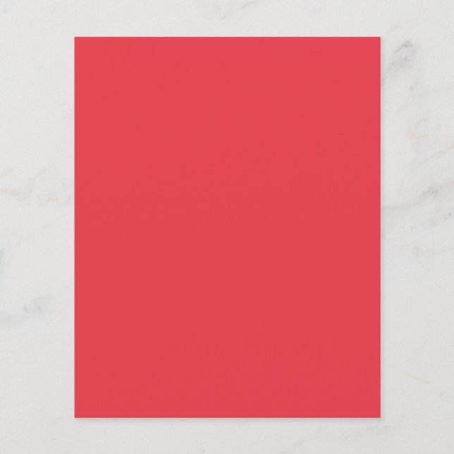 Custom Tomato Red Square Flyer (Front)