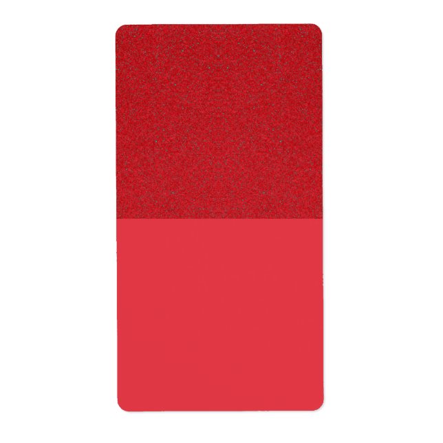 Custom Tomato Red Top-Texture Shipping Labels (Front)