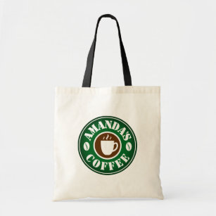 Custom tote bag for coffee lover or barista