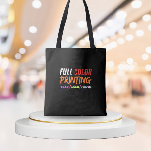 Custom Tote Bags with Logo - Personalised Photo 