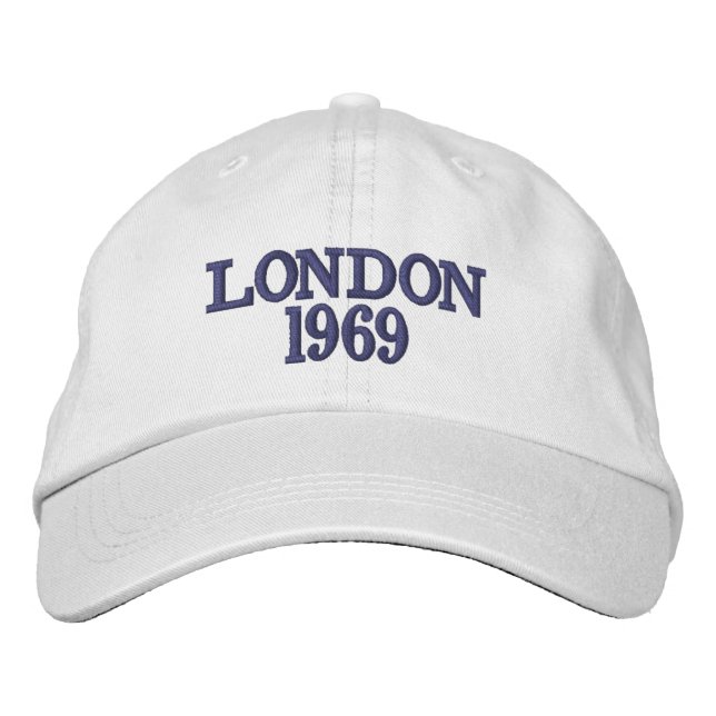 Custom Town or Lake Name Embroidered Hat  (Front)