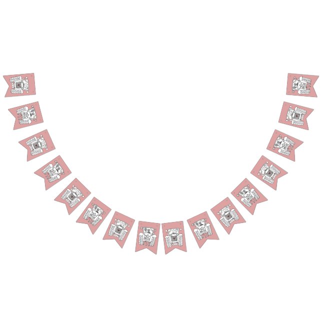 Custom Tractor Country Barn Rustic Wedding Bunting (All)