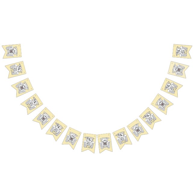 Custom Tractor Country Barn Rustic Wedding Bunting (All)