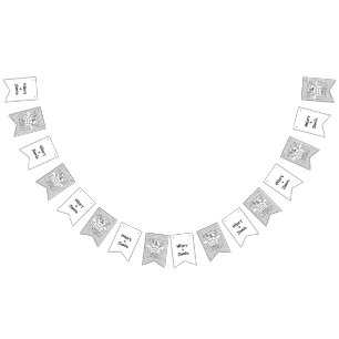 Custom Tractor Country Barn Rustic Wedding Bunting