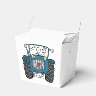 Custom Tractor Country Wedding Themed Favour Box