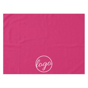 Custom Trade Show Business Logo Fuschia Hot Pink Tablecloth