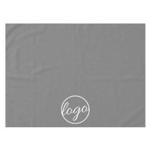 Custom Trade Show Business Logo Gray Tablecloth