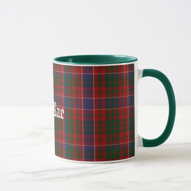 Custom Traditional MacRae Tartan Plaid Mug (Right)