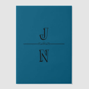 Custom Translucent Blue Paper  Vellum Invitations