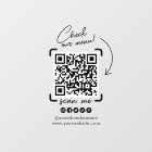 Custom Transparent Business QR Code Social Media