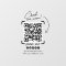 Custom Transparent Business QR Code Social Media