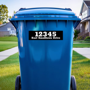 Custom Trash Can Label Decal Garbage Bin Sticker