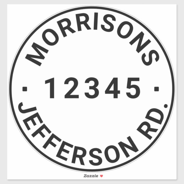 Custom trash garbage recycling bin Address number (Sheet)