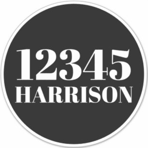 Custom trash garbage recycling bin Address number