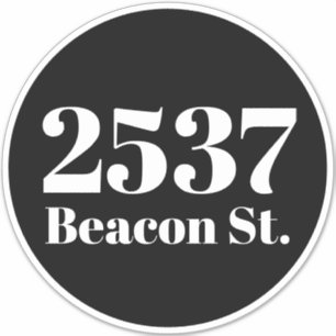 Custom trash garbage recycling bin Address number