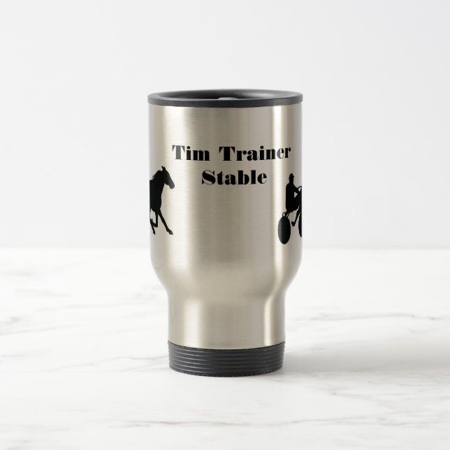 Custom Travel Harness Racing Mug (Center)