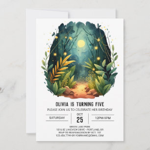 Custom Tree Adventure Woodland Birthday Invitation