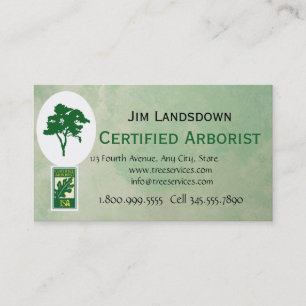 Custom Tree Arborist Business Card