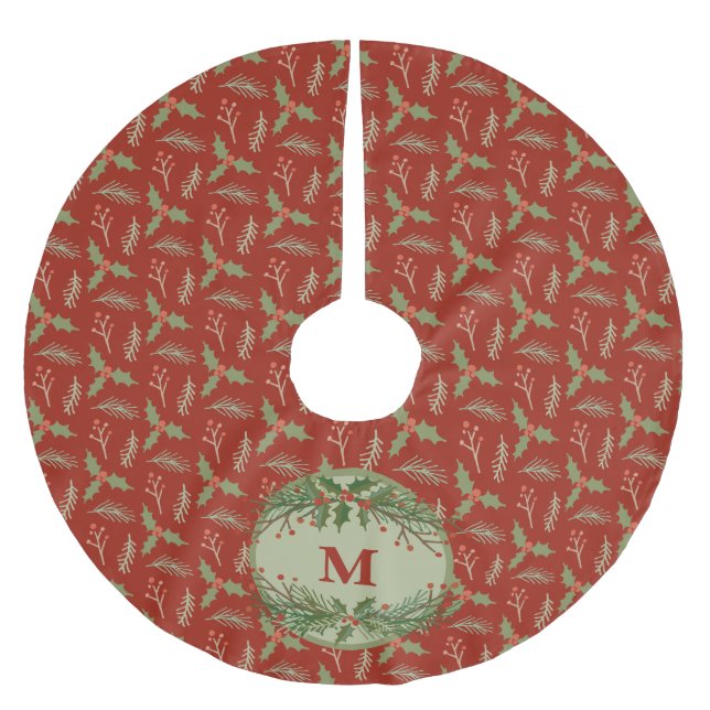 Custom Tree Skirt, Brushed Polyester Skirt (Front)